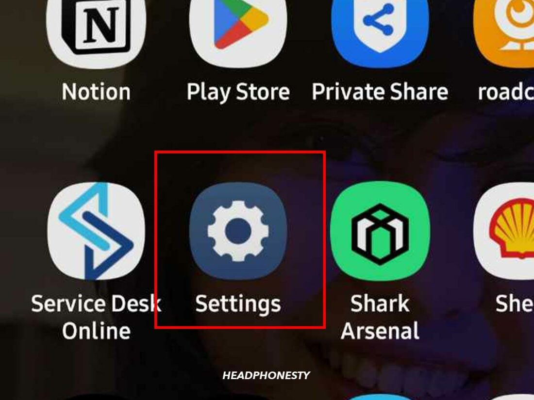 Open Settings app on Android.