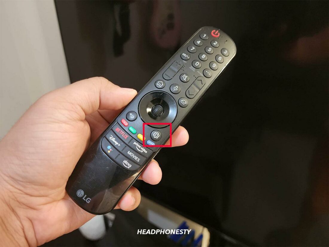 Click 'Settings' on your remote control.