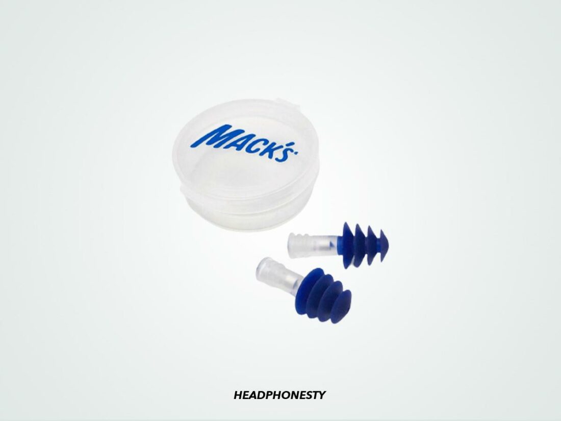 Close look at the Mack’s Flightguard Airplane Pressure Relief Earplugs (From: Amazon)