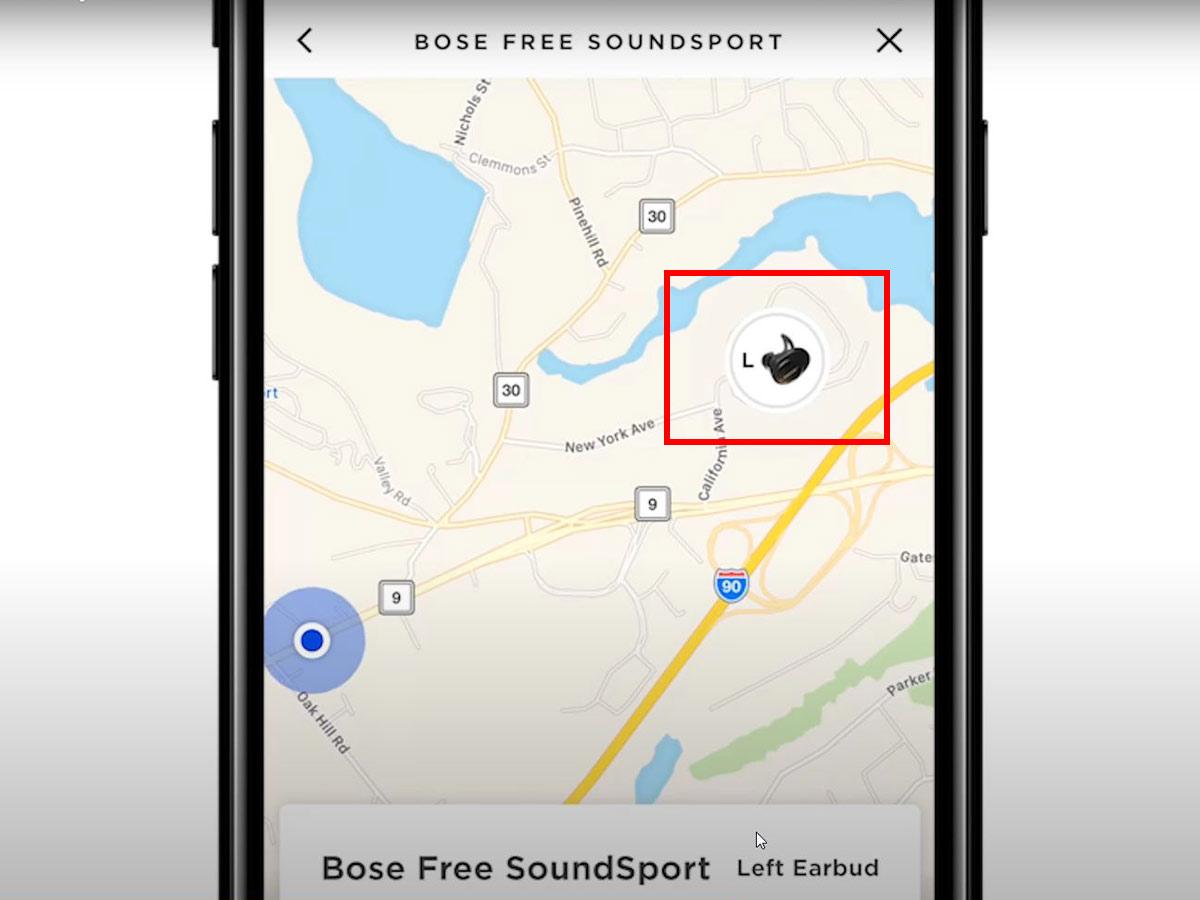 Earbuds’ potential location. (From: Youtube/Bose Product Support)